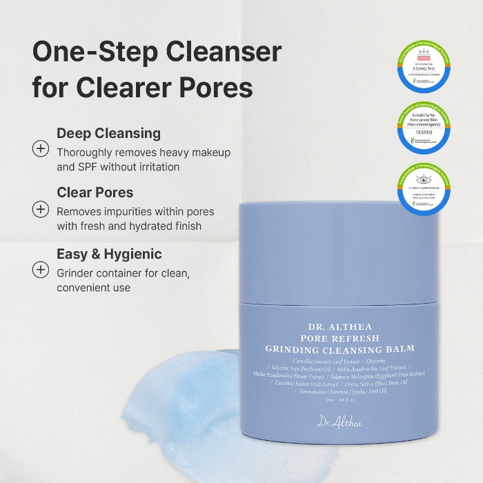 Dr. Althea Pore Refresh Cleansing Balm als one-step cleanser: diepe reiniging, schonere poriën, hygiënisch