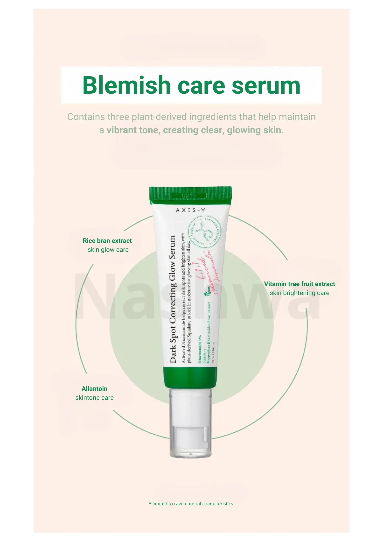 AXIS - Y - Dark Spot Correcting Glow Serum 50 ml - Korean skincare - Nashwa