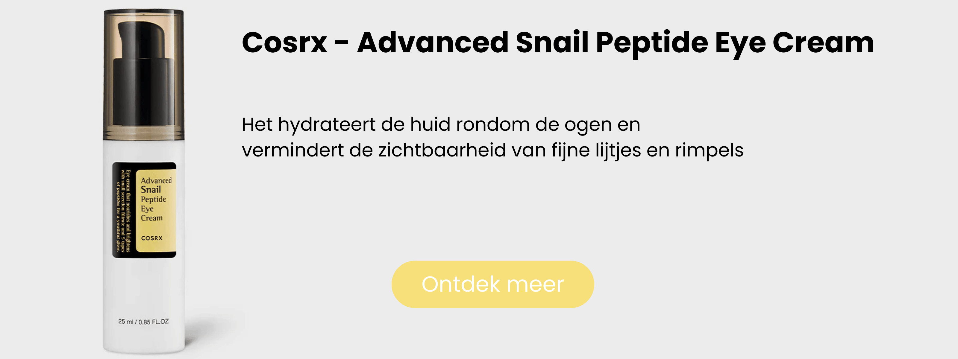 Cosrx - Advanced Snail Peptide Eye Cream - Korean skincare - Nashwa