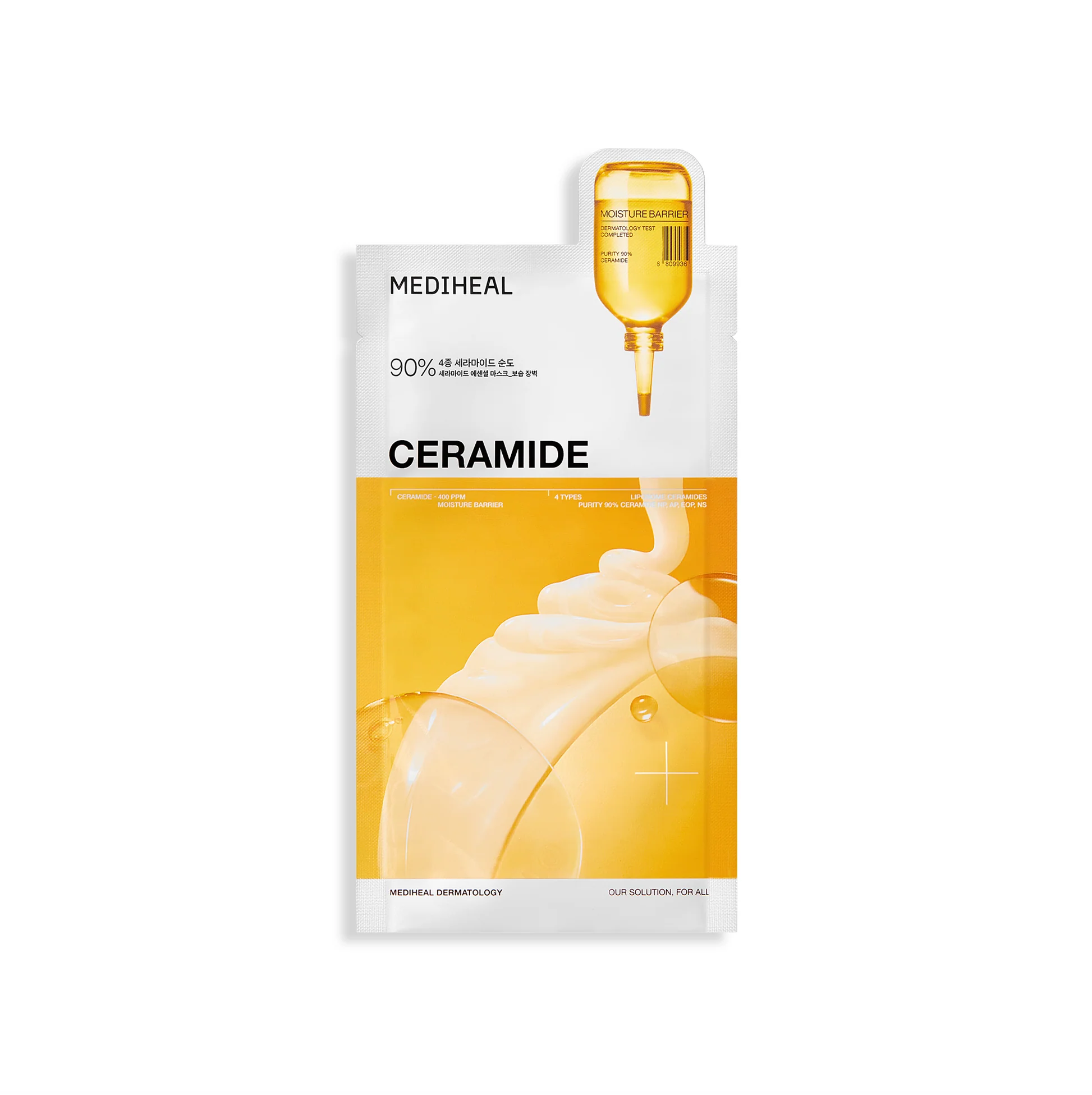 Mediheal Ceramide Essential Mask Moisture Barrier sheet masker in gele verpakking