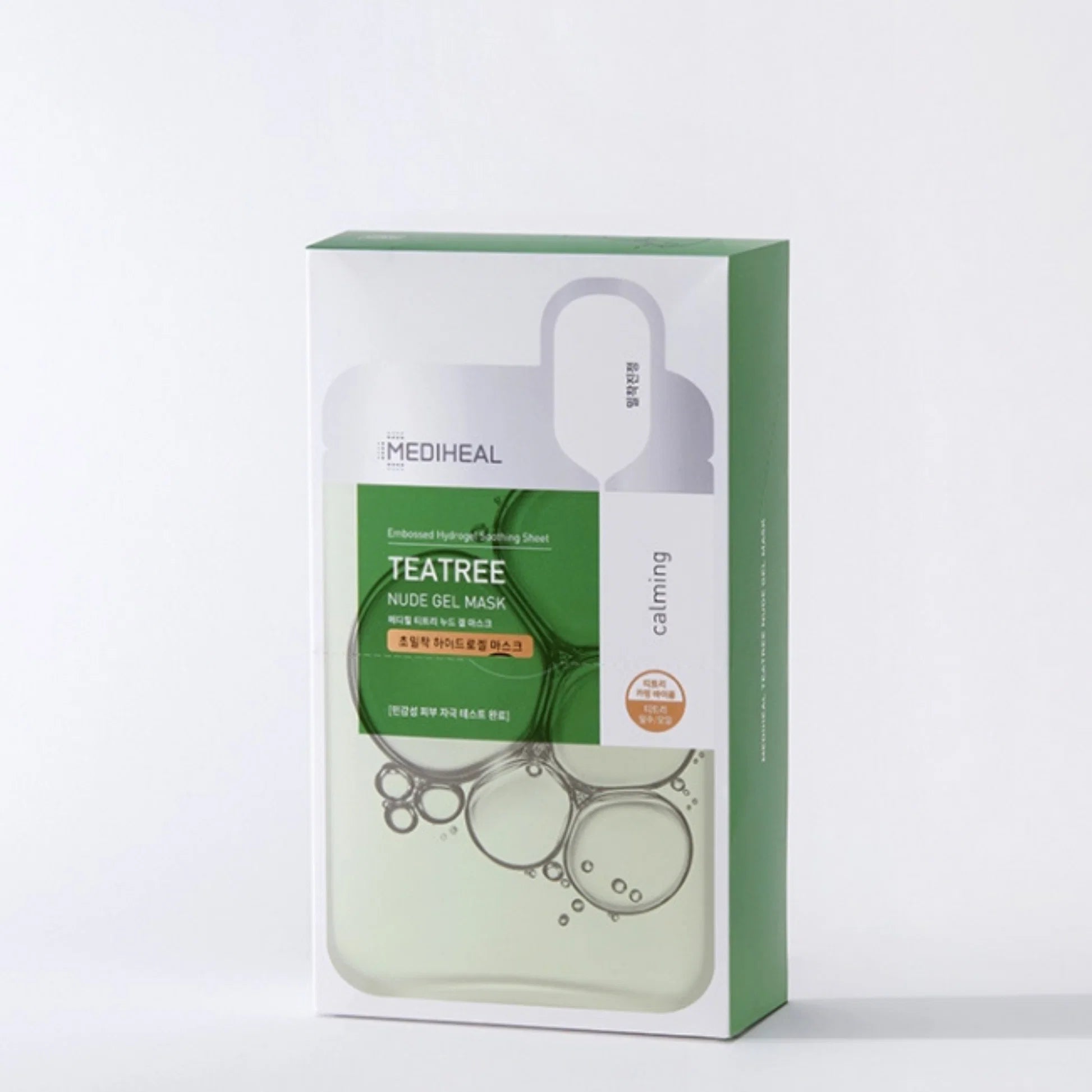 Doos met tien Mediheal Tea Tree hydrogelmaskers