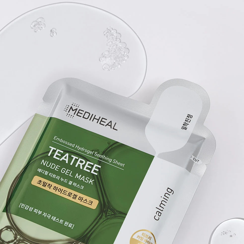 Kalmerend hydrogelmasker met tea tree van Mediheal