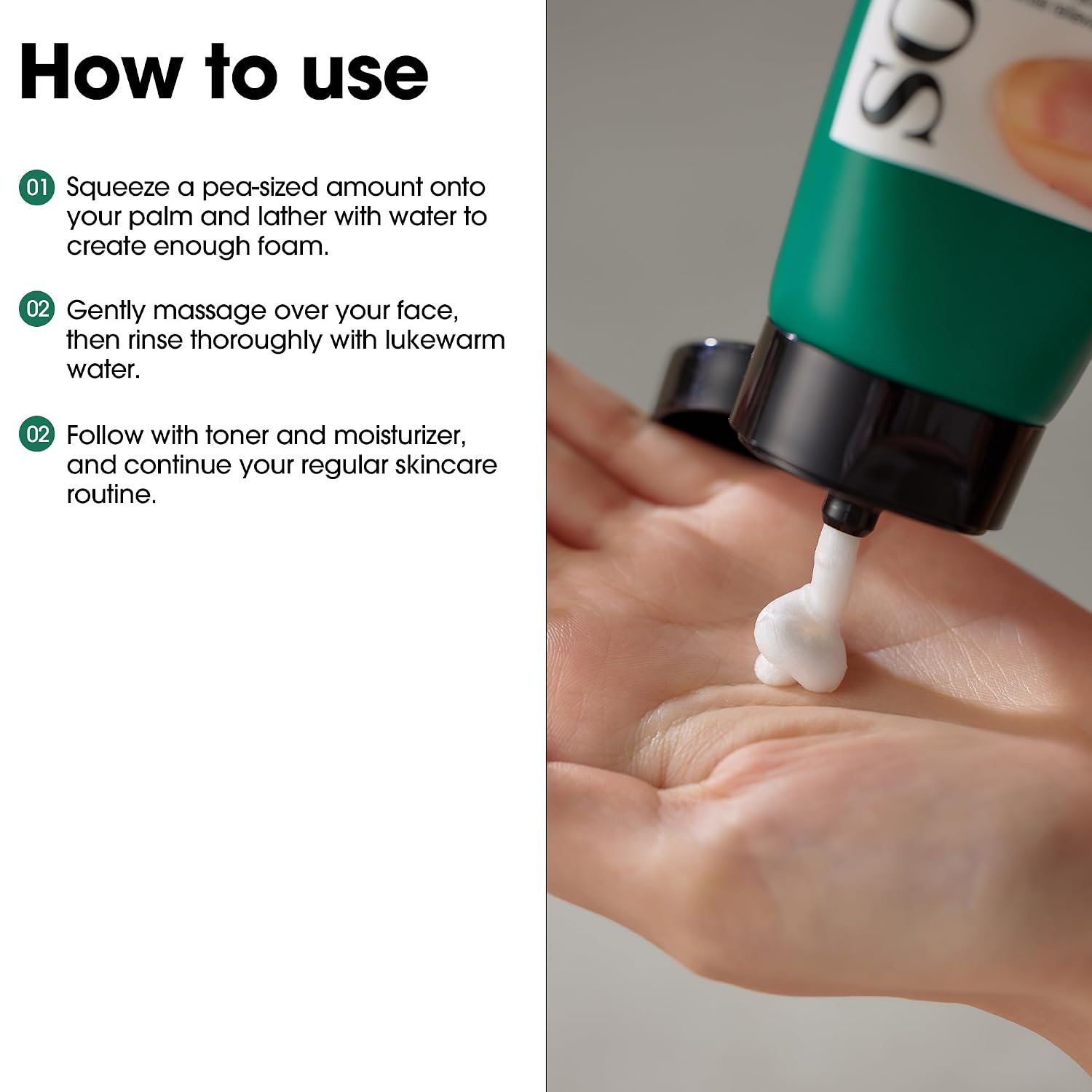 Gebruiksaanwijzing van de Some By Mi AHA BHA PHA 30 Days Miracle Acne Clear Foam