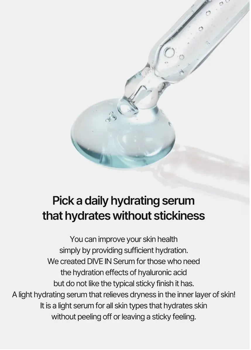 Torriden Dive In serum hydrateert diep en kalmeert de gevoelige huid