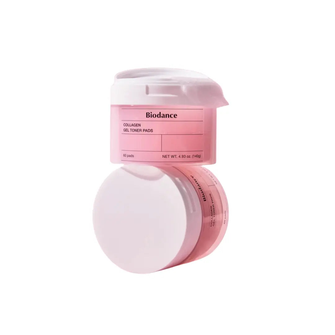Biodance Collagen Gel Toner Pads, roze pot met een gelpad