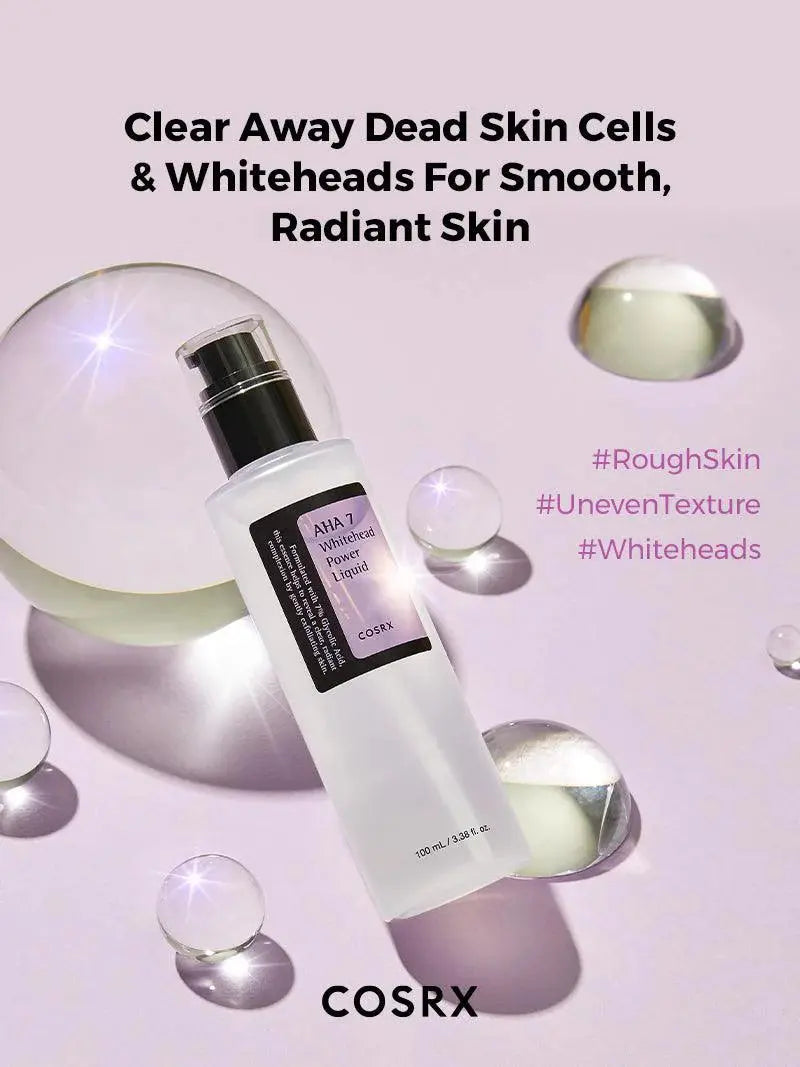 COSRX AHA 7 Whitehead Power Liquid tegen dode huidcellen en whiteheads voor een gladde, stralende huid