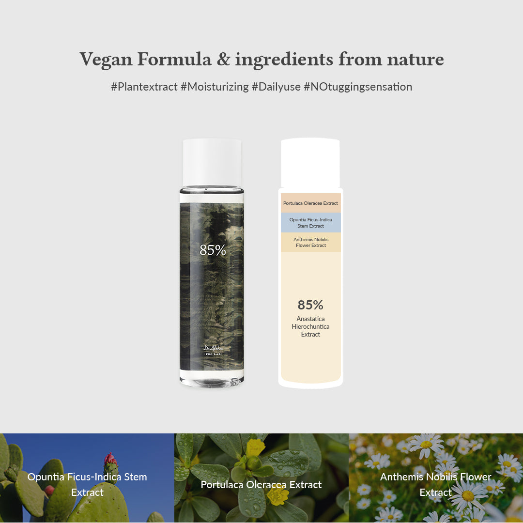 Vegan formule met natuurlijke ingrediënten in de Dr.Althea Anastatica Skin Conditioning Toner