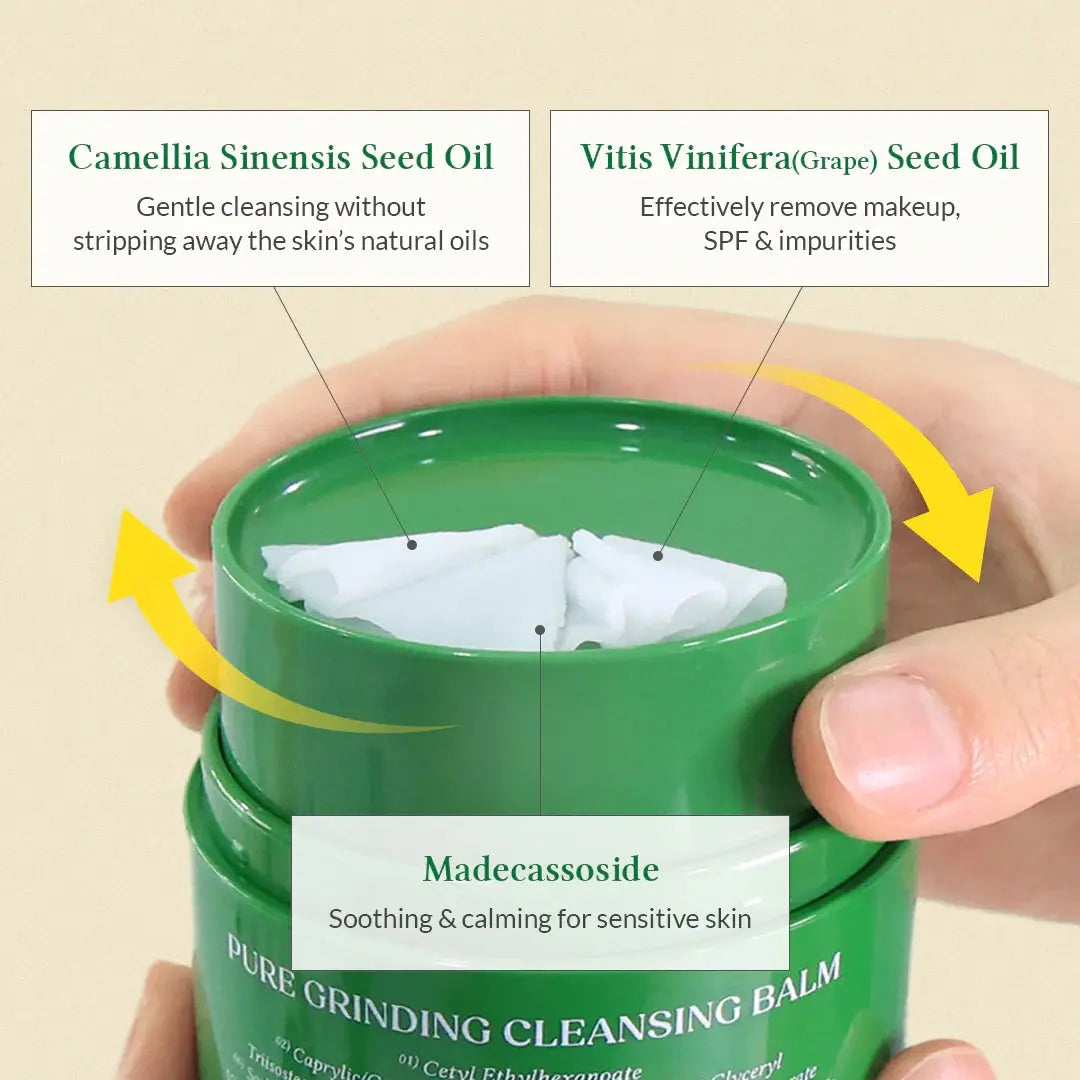 Dr.Althea Pure Grinding Cleansing Balm met camelliazaadolie, druivenpitolie en madecassoside