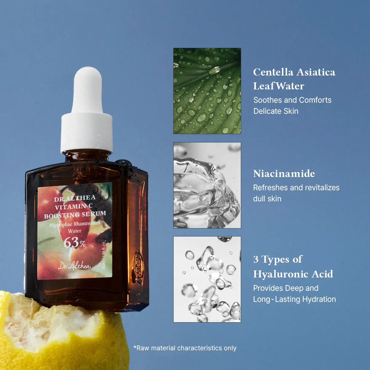 Dr.Althea Vitamin C Boosting Serum met centella-bladwater, niacinamide en 3 soorten hyaluronzuur