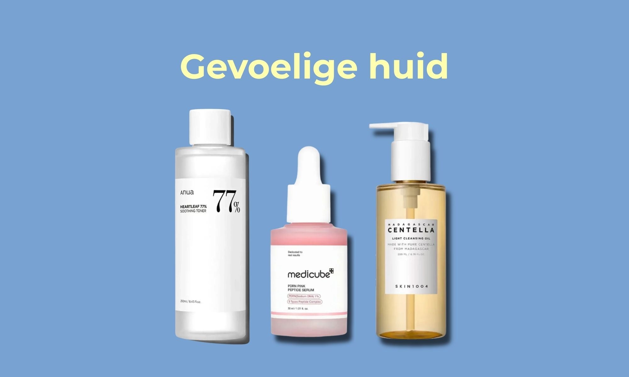 Skincare producten voor de gevoelige huid