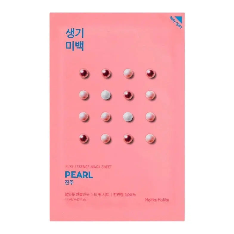 Holika Holika Pure Essence Mask Sheet Pearl, sheetmasker met parel voor een stralende, frisse huid