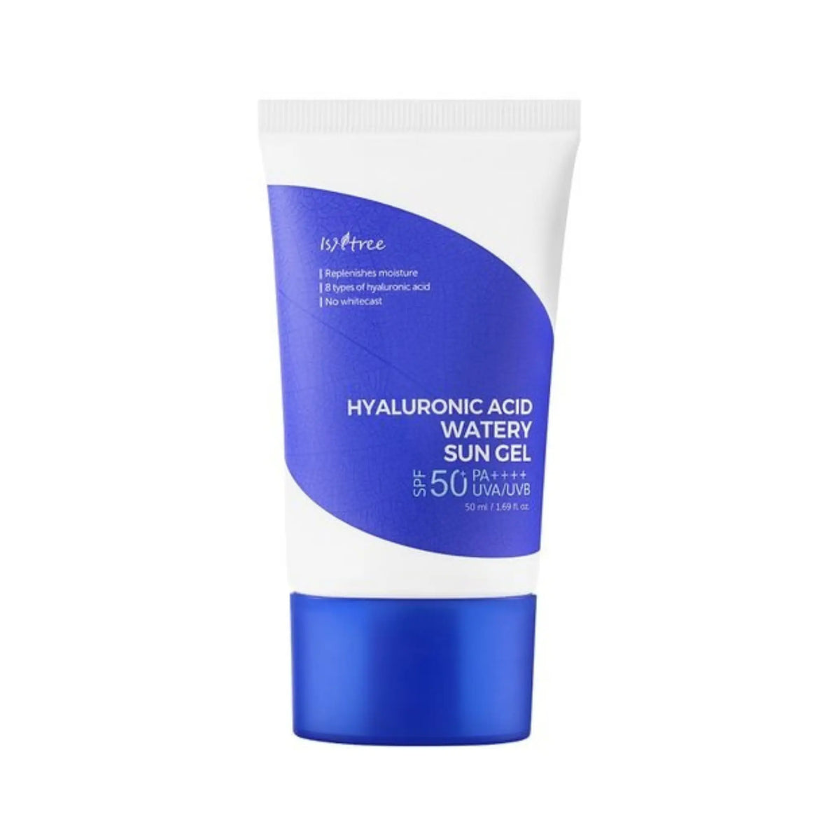 Isntree Hyaluronic Acid Watery Sun Gel SPF50+ PA++++ 50 ml in blauwe tube