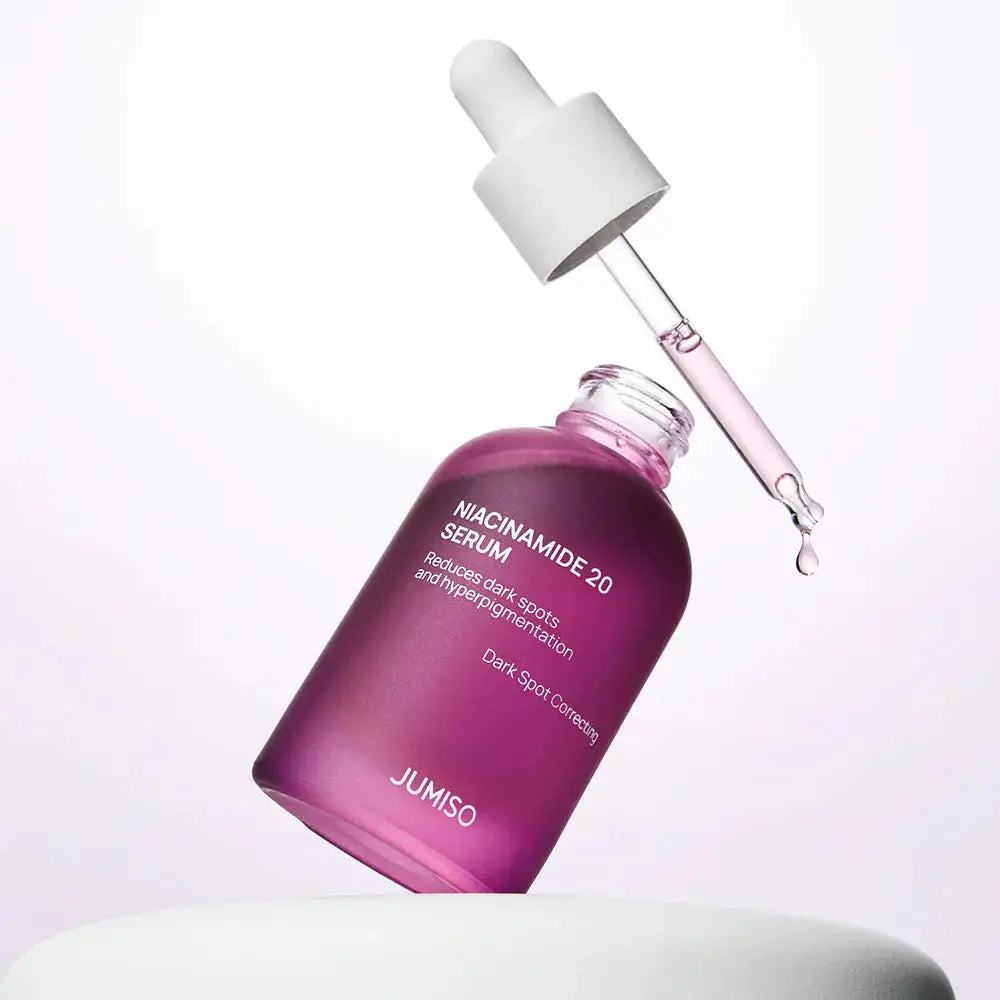 JUMISO Niacinamide 20% Serum, flacon met pipet en druppel