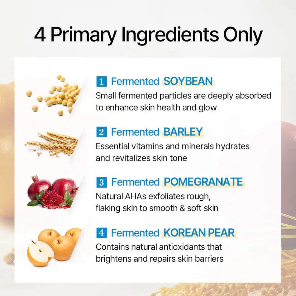 mixsoon Bean Essence met gefermenteerde sojaboon, gerst, granaatappel en Koreaanse peer