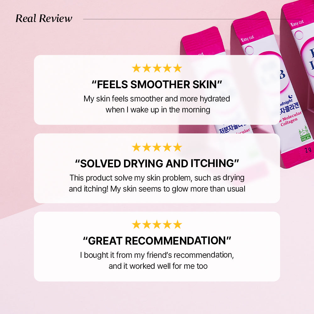 Nutrione BB LAB Goodnight Low Molecular Collagen, reviews van gebruikers volgens het merk