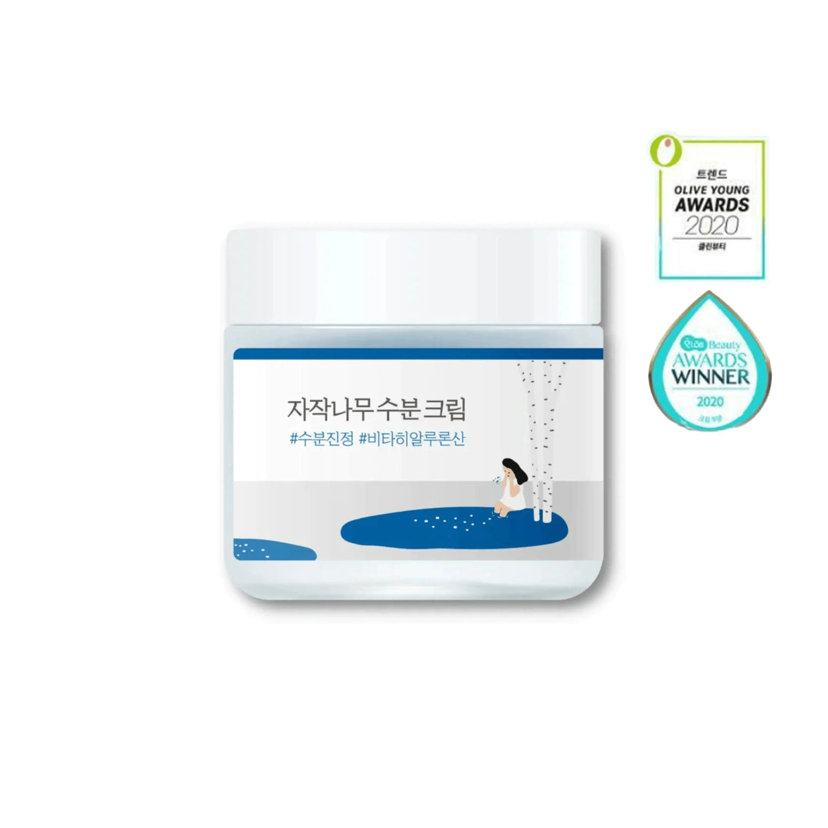 Round Lab Birch Juice Moisturizing Cream 80 ml in pot met awards