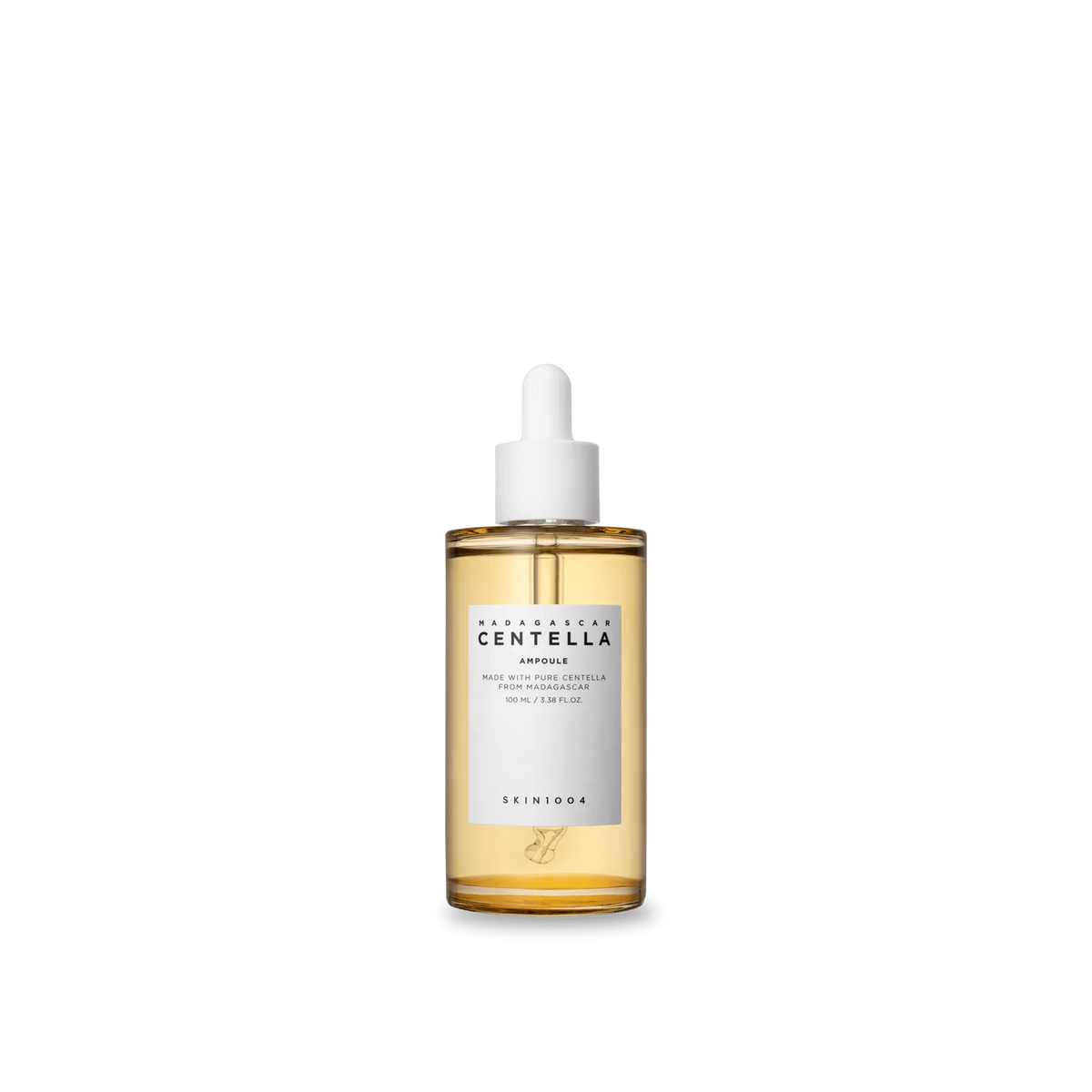 SKIN1004 Madagascar Centella Ampoule 100ml, fles met pipet en goudkleurige ampoule