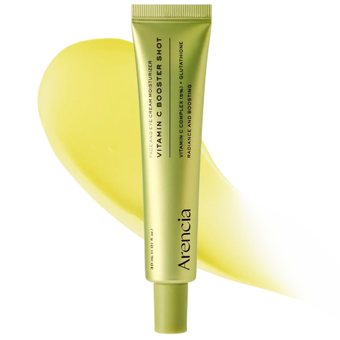 Arencia Retinal Booster Shot en Vitamin C Booster Shot naast elkaar