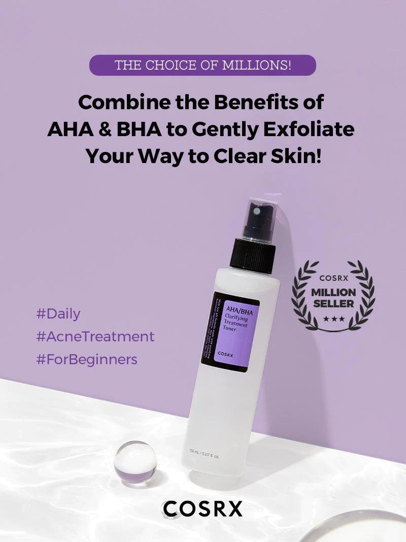 COSRX - AHA/BHA Clarifying Treatment Toner 150ml - Korean skincare - Nashwa