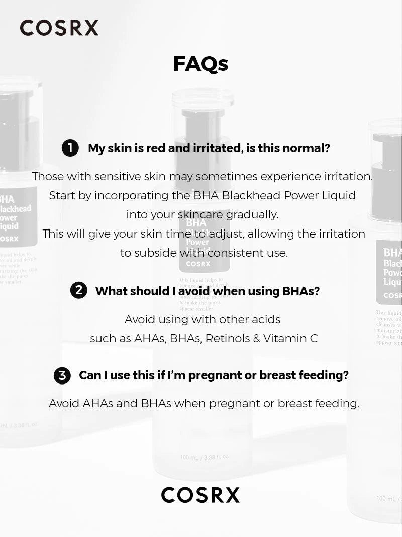 COSRX - BHA Blackhead Power Liquid 100ml - Korean Skincare -Nashwa