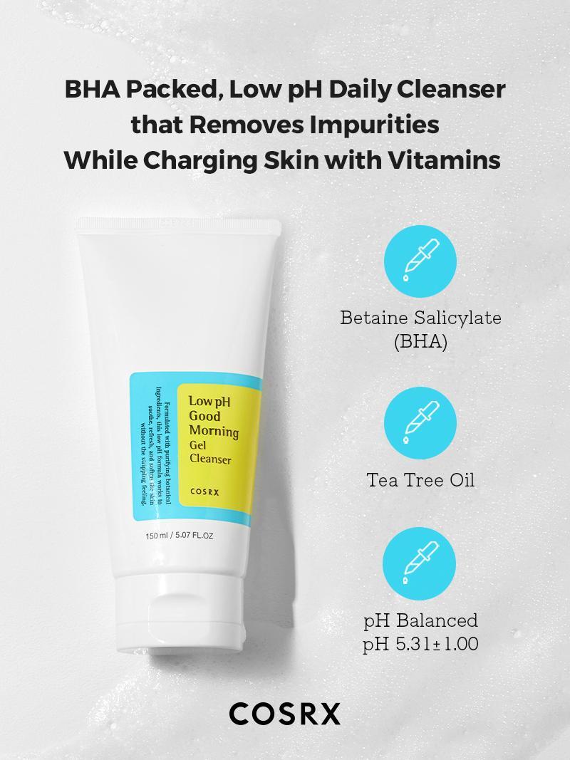 COSRX - Low pH Good Morning Gel Cleanser 150 ml - Korean Skincare -Nashwa