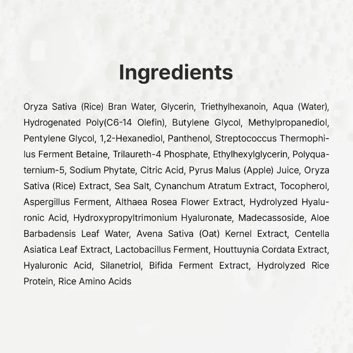 Ingrediëntenlijst van de Dr. Althea 345 Relief Cream Mist