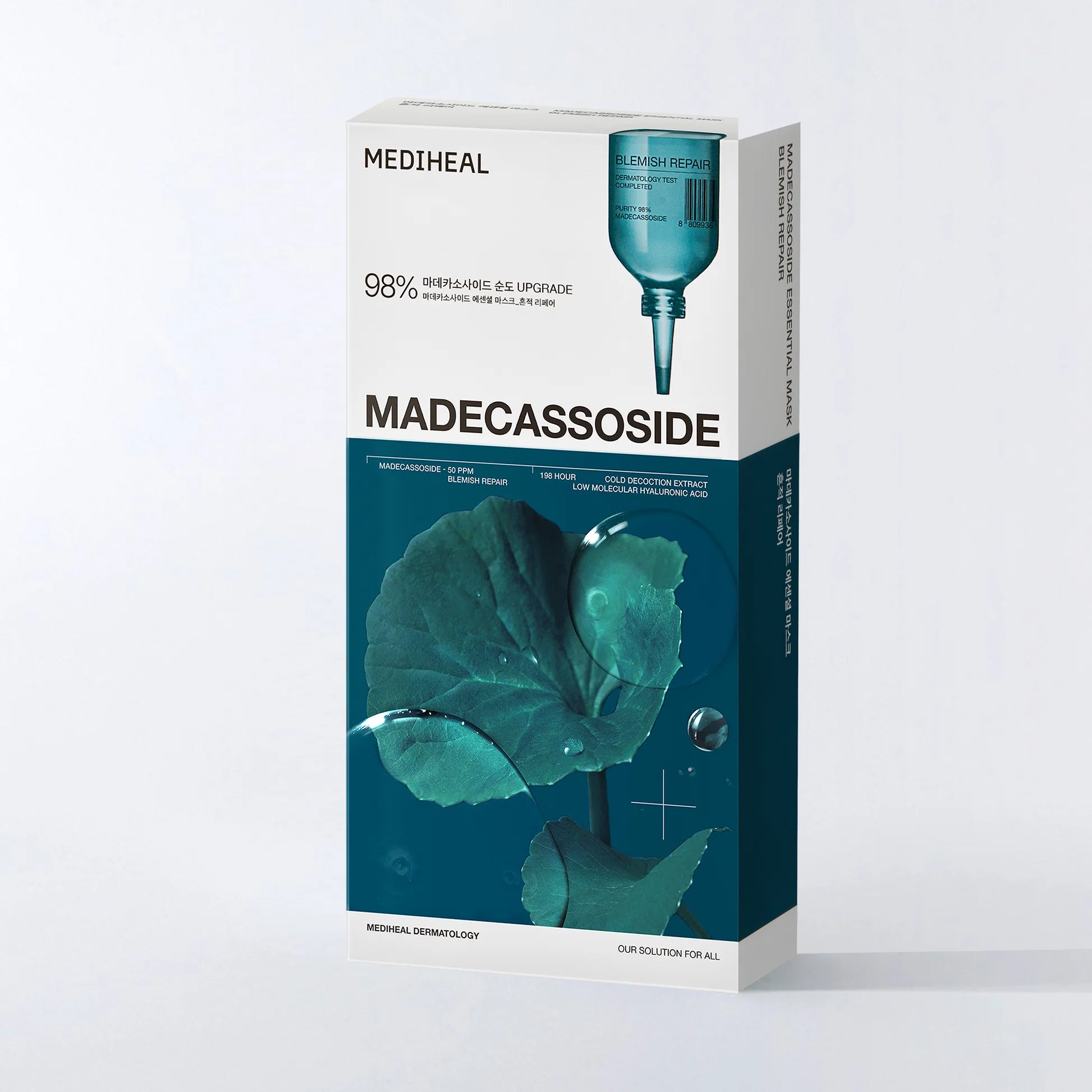 Doos met tien Mediheal Madecassoside sheet maskers