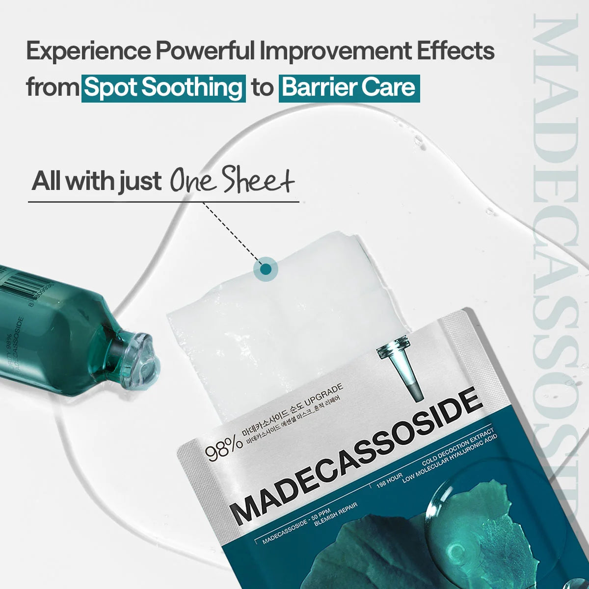 Het bamboevezel doek van het Madecassoside sheet masker met essence