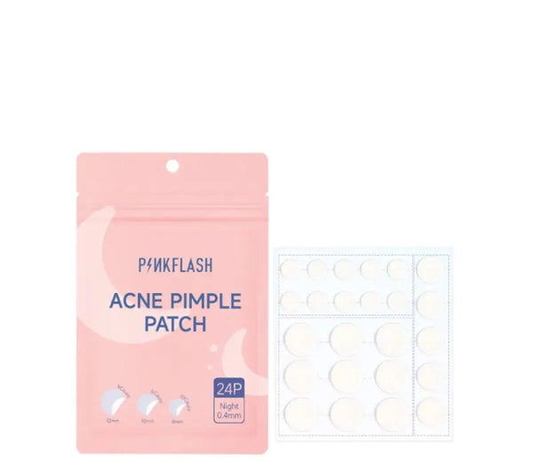 PINKFLASH Acne Pimple Patch Night, een hydrocolloide puistjespleister