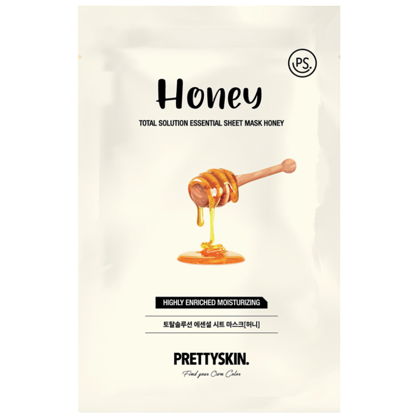 Pretty skin - Total Solution Essential Sheet Mask Honey 1pc - Korean Skincare - Nashwa