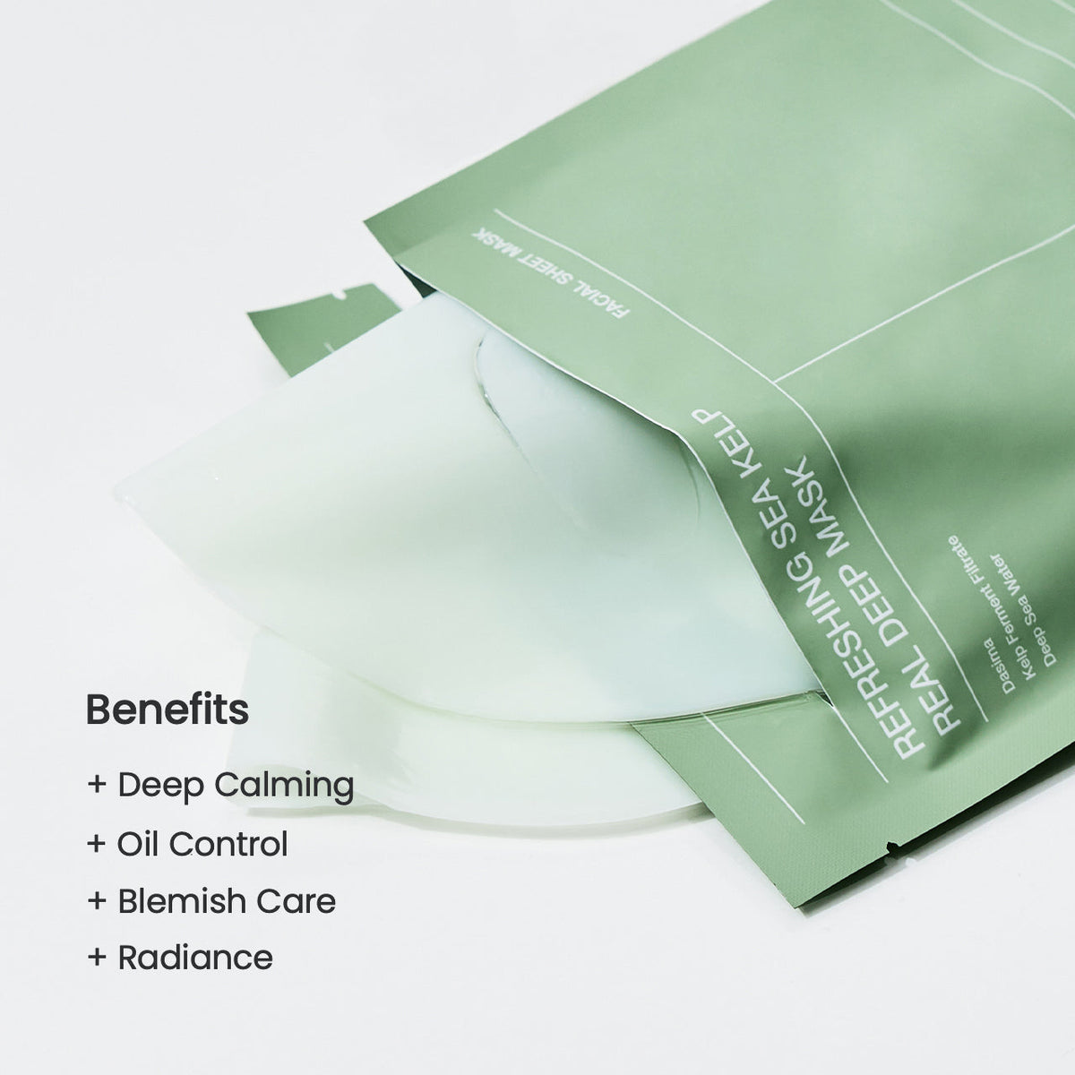 Biodance Sea Kelp masker uit het sachet, voordelen: kalmerend, talgcontrole, onzuiverheden, glow