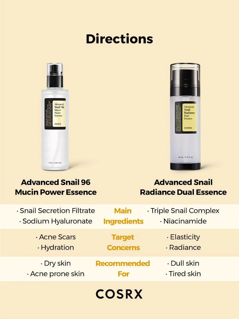 COSRX - Advanced Snail Radiance Dual Essence 80ml