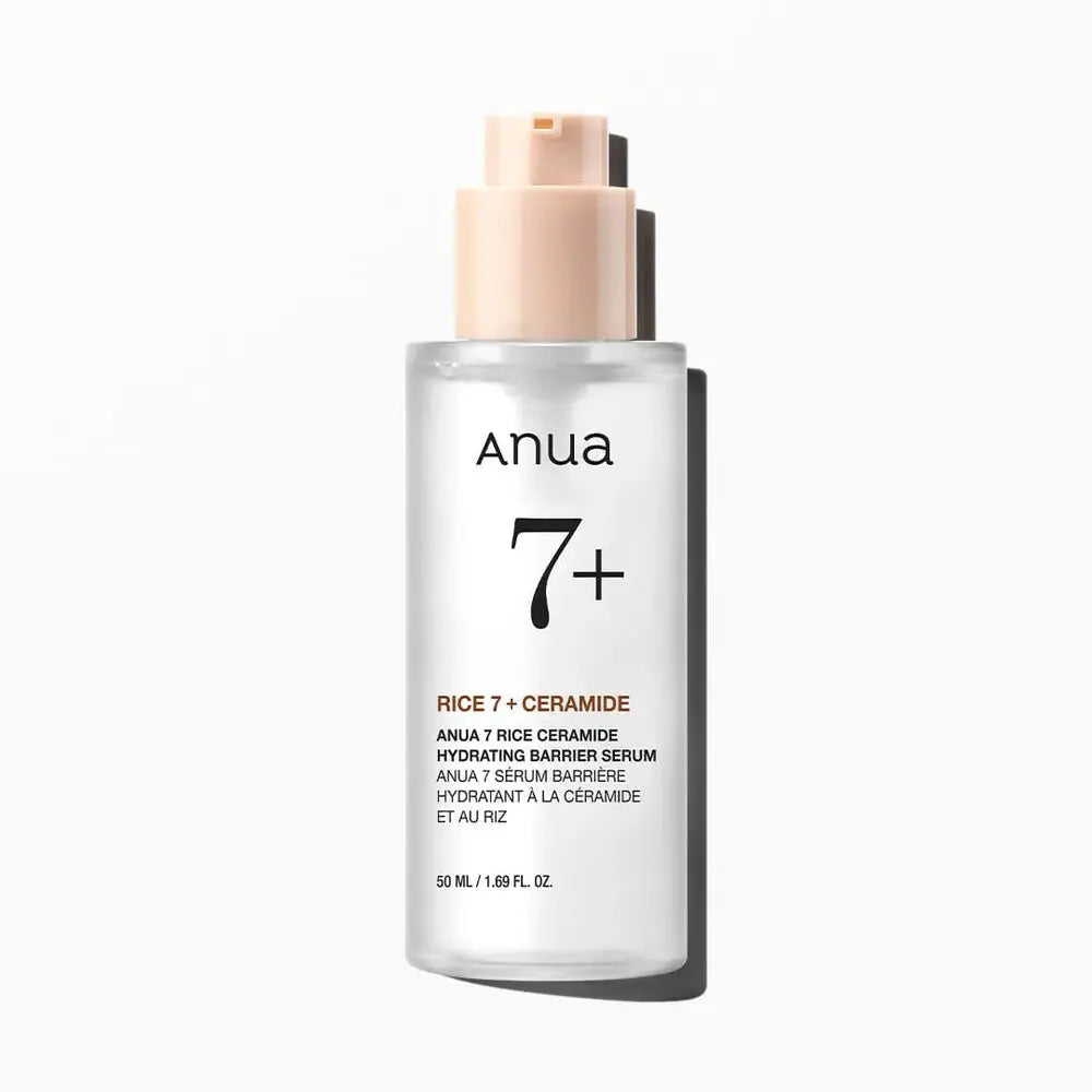 Anua 7 Rice Ceramide Hydrating Barrier Serum 50 ml in pompflacon