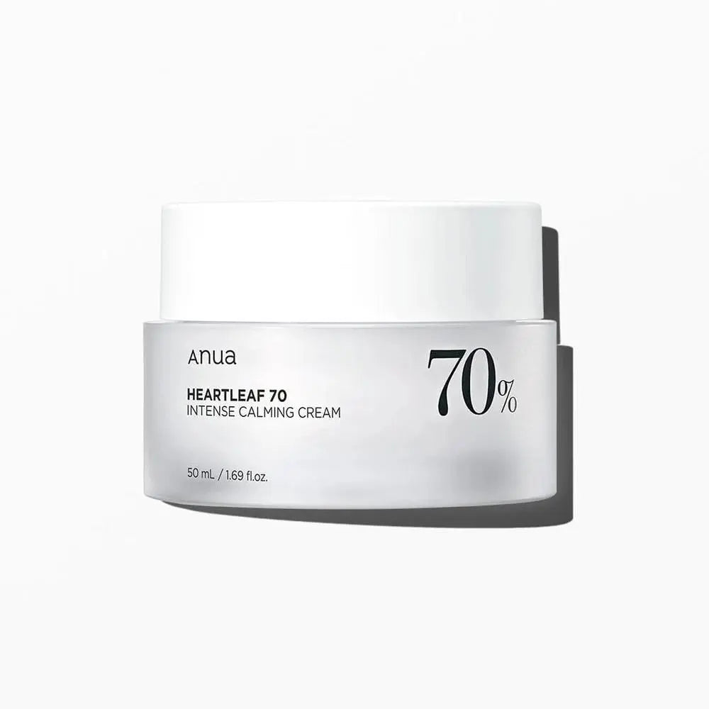 Anua Heartleaf 70 Intense Calming Cream 50 ml in witte pot