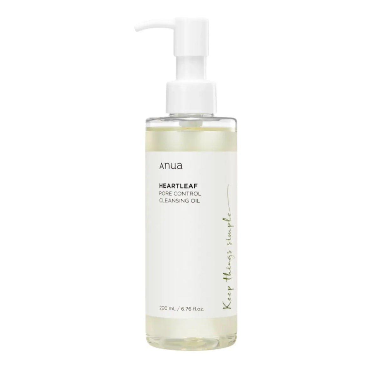 Anua Heartleaf Pore Control Cleansing Oil 200 ml, reinigingsolie in pompflacon