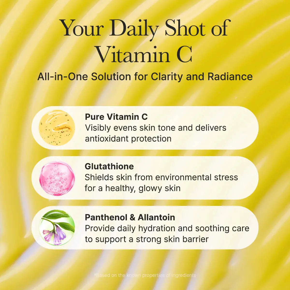 Arencia Vitamin C Booster Shot met vitamine C, glutathion, panthenol en allantoïne