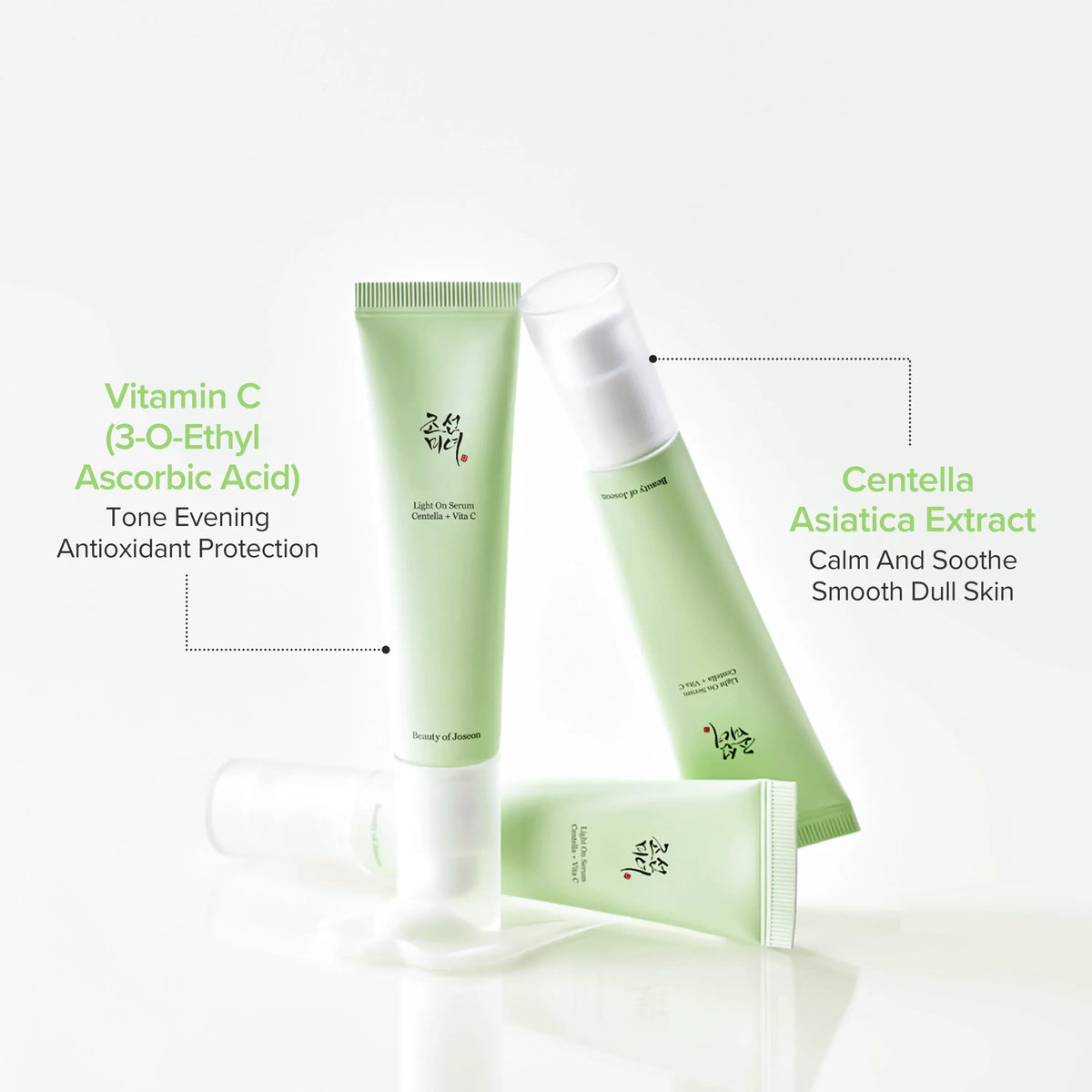 Beauty of Joseon Light On Serum: vitamine C (3-O-ethyl ascorbinezuur) en centella asiatica-extract
