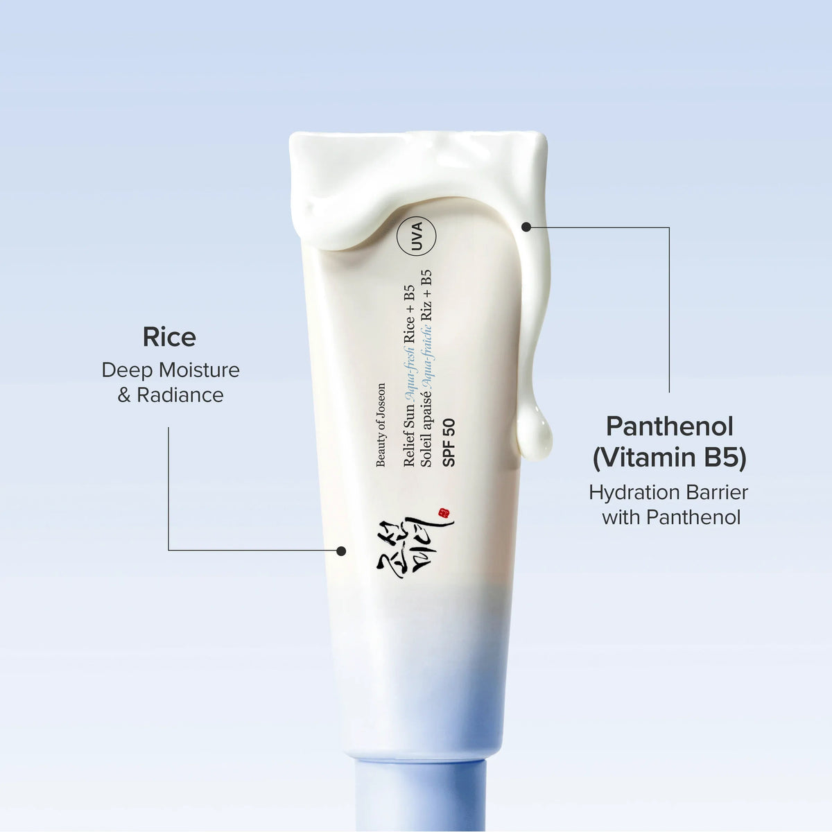 Beauty of Joseon Relief Sun Aqua-fresh met rijst en panthenol (vitamine B5)