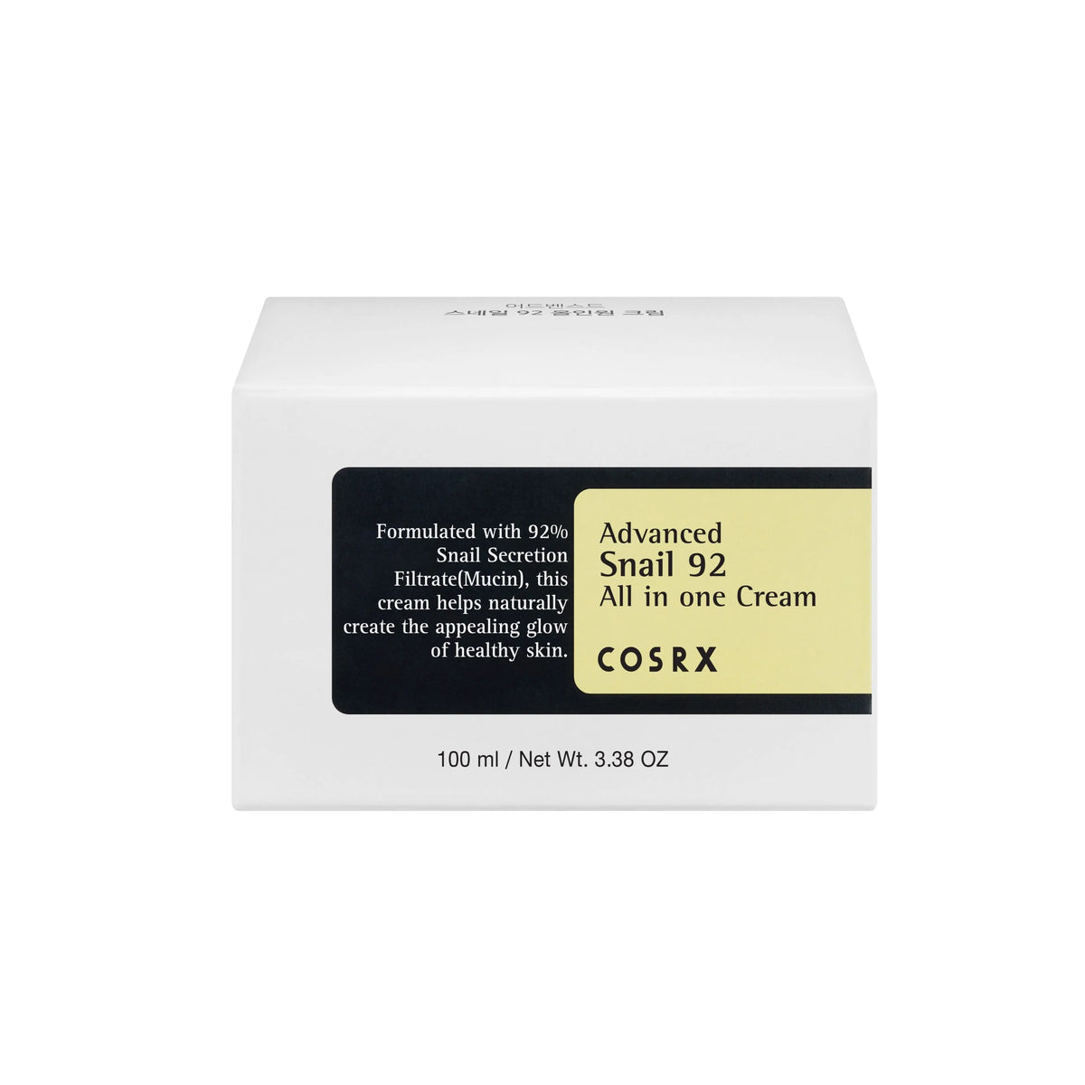 COSRX Advanced Snail 92 All In One Cream, doosje vooraanzicht