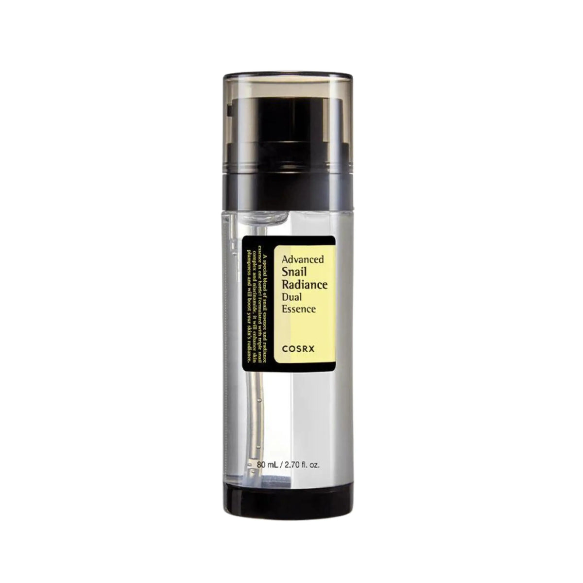 COSRX Advanced Snail Radiance Dual Essence 80 ml met dubbele pomp