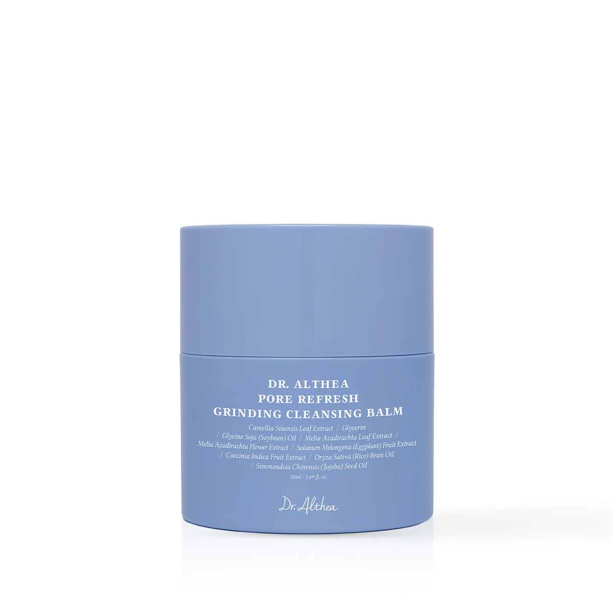 Dr. Althea Pore Refresh Grinding Cleansing Balm 50ml, blauwe pot op witte achtergrond