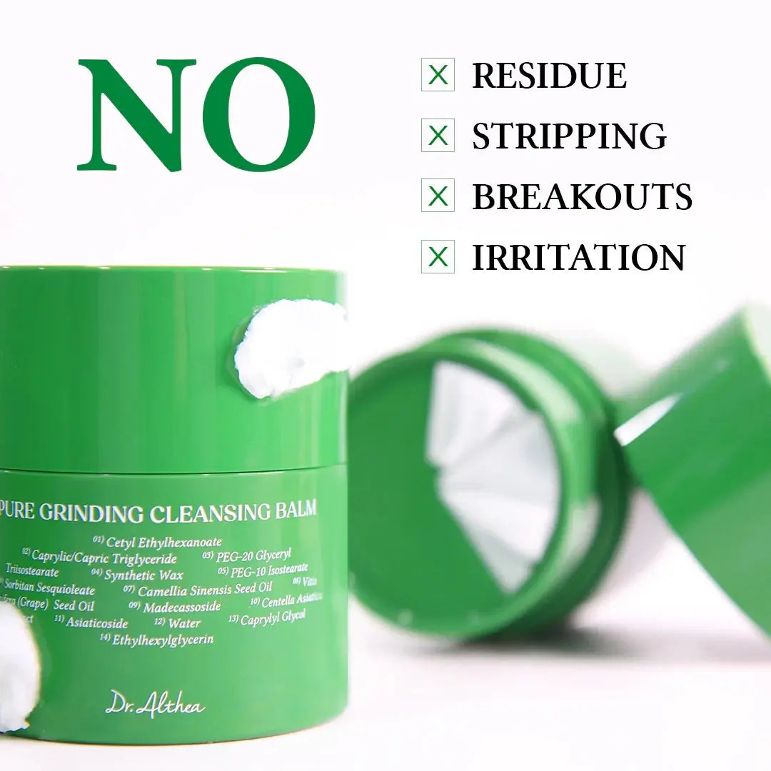 Dr.Althea Pure Grinding Cleansing Balm, geen resten, geen trekkerig gevoel, geen irritatie