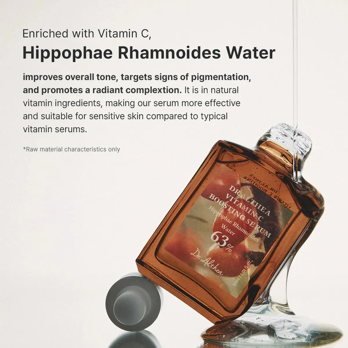 Dr.Althea Vitamin C Boosting Serum met 63% duindoornwater en vitamine C voor een stralende teint