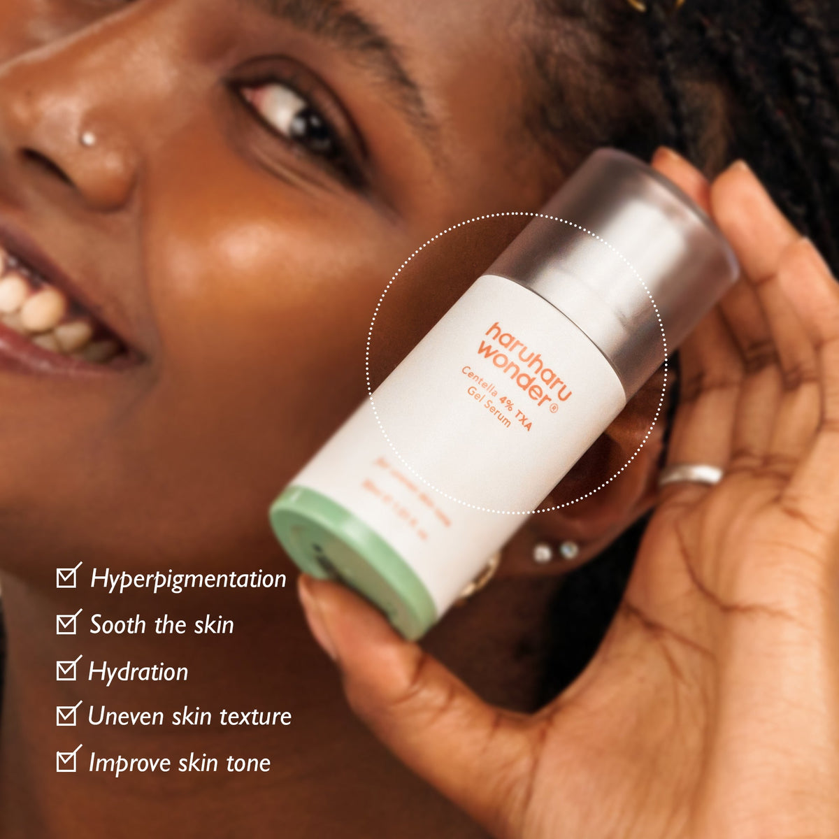 Haruharu Wonder 4% TXA Dark Spot Go Away Serum voordelen: tegen hyperpigmentatie, kalmerend, hydraterend, egale huid