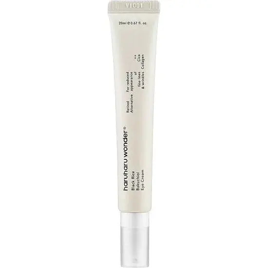Haruharu Wonder Black Rice Bakuchiol Eye Cream, tube met pomptip