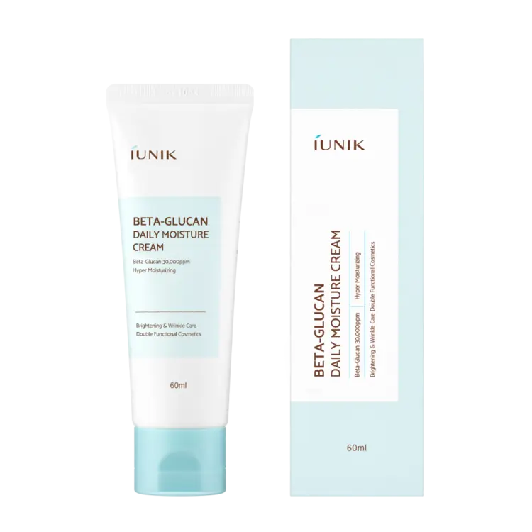 iUNIK Beta-Glucan Daily Moisture Cream, tube met doosje