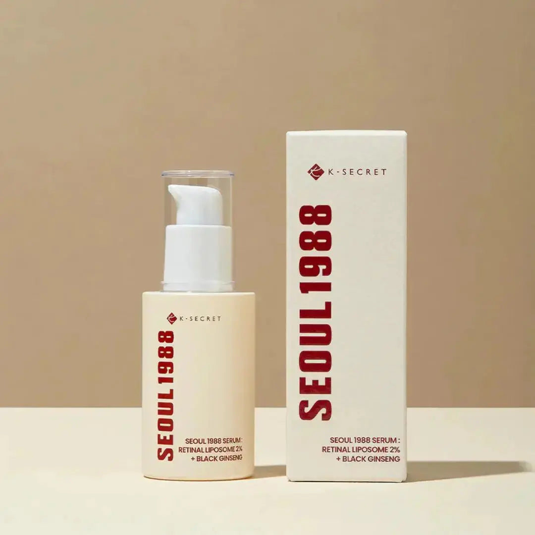 K-SECRET SEOUL 1988 Serum: Retinal Liposome 2% + Black Ginseng, flacon met doosje