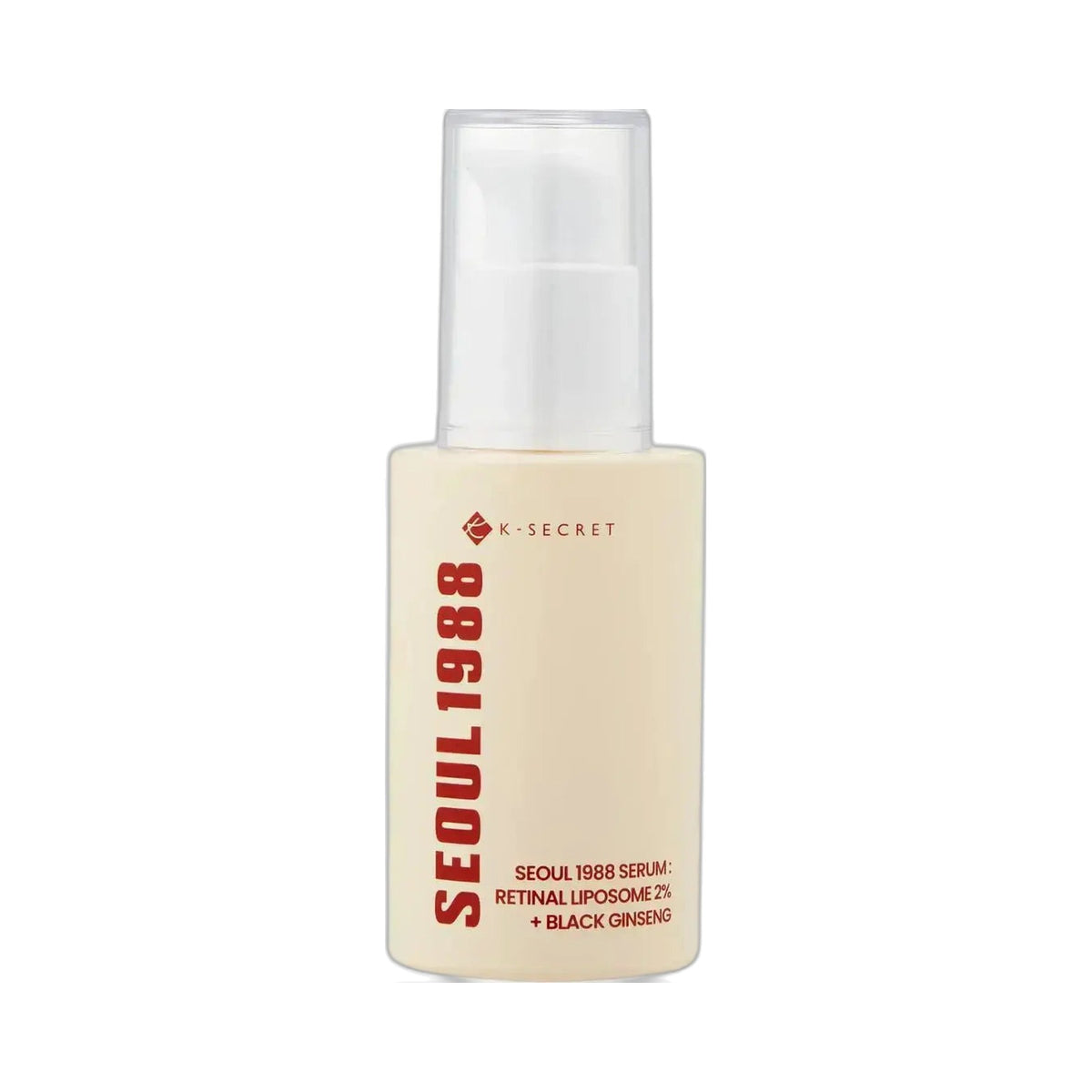 K-SECRET SEOUL 1988 Serum: Retinal Liposome 2% + Black Ginseng, flesje van 30 ml met pomp