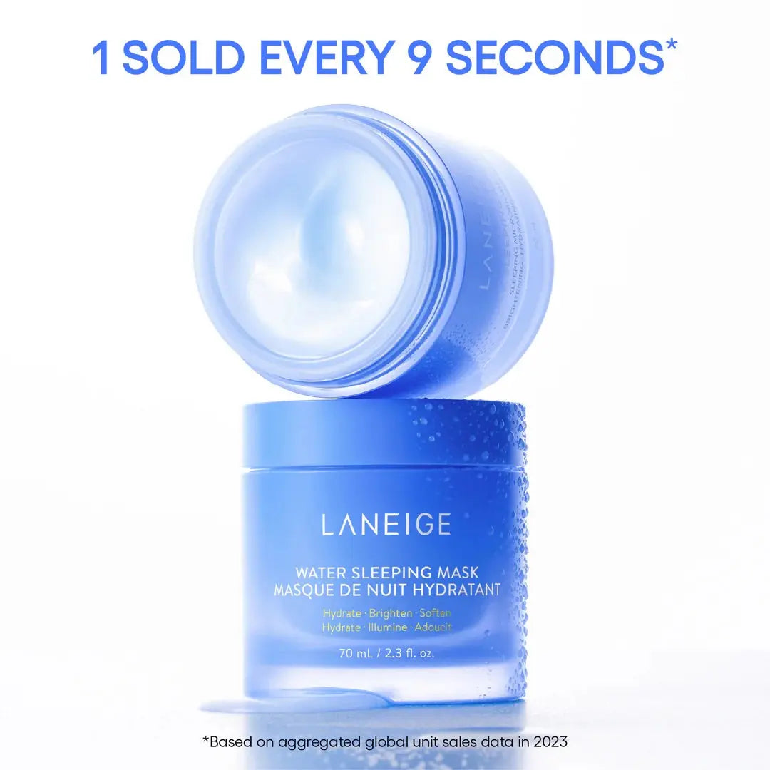 LANEIGE Water Sleeping Mask, twee gestapelde potten, volgens het merk elke 9 seconden verkocht