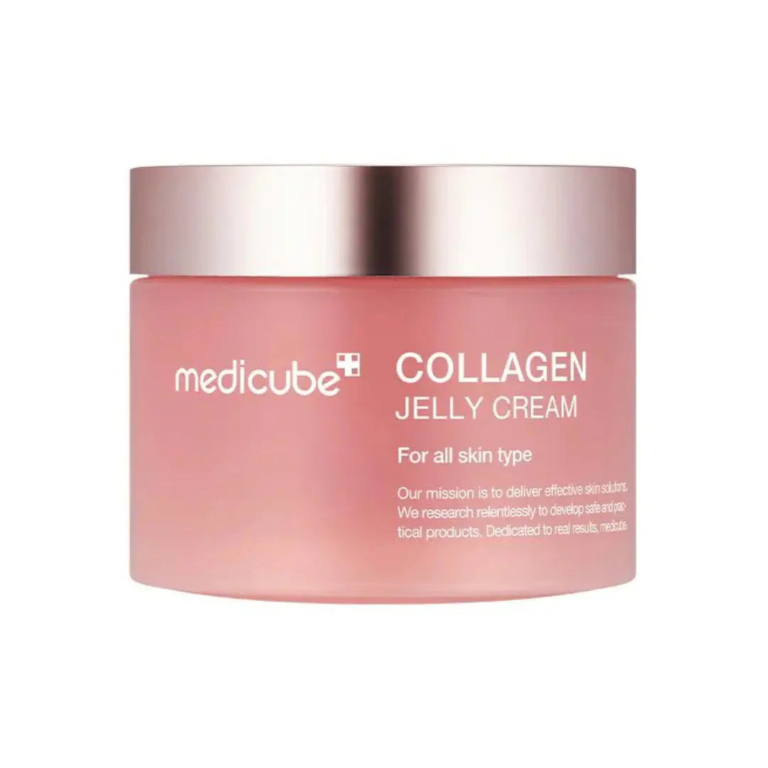 Medicube Collagen Jelly Cream 110 ml in roze pot, voor alle huidtypes